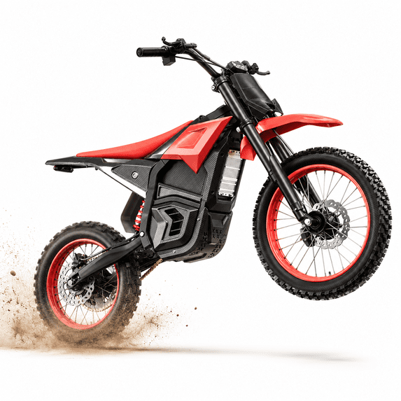 EVOKUN Q1 48V Electric Dirt Bike, 4000W Motor, 43.7 MPH with 30Ah Removable Battery, 55-Mile Range, Full Suspension, Hydraulic Brakes, Mountain Off-Road Motorcycle for Teens Adults