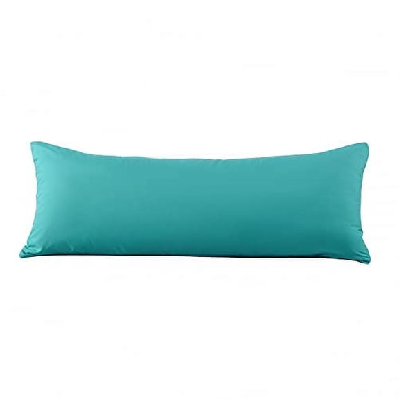 EVOLIVE Ultra Soft Microfiber Body Pillow Cover/Pillowcases 21"x54" with Hidden Zipper Closure (Peacock Blue)