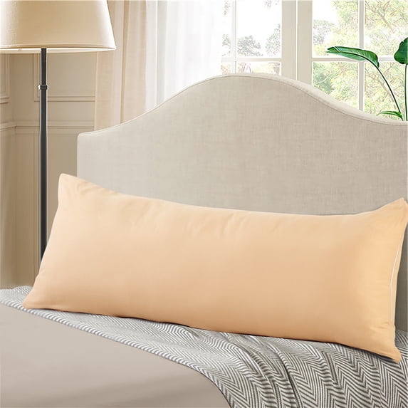 EVOLIVE Ultra Soft Microfiber Body Pillow Cover/Pillowcases 21"x54" with Hidden Zipper Closure (Taupe)