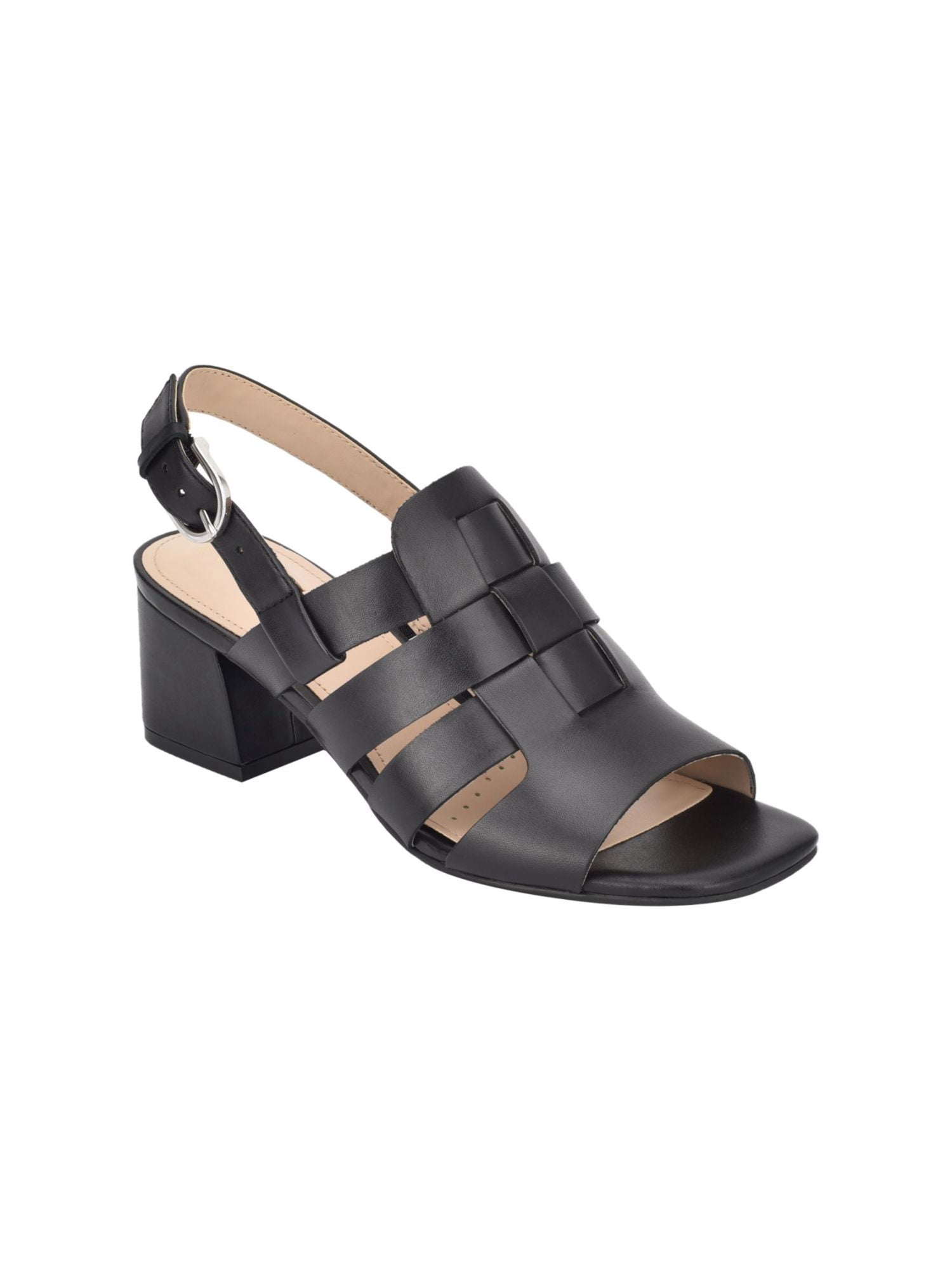 EASY SPIRIT EVOLVE Womens Pink Cushioned Mona Open Toe Block Heel Buckle Dress Sandals Shoes M