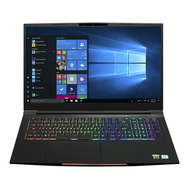 EVOO Gaming Laptop 17" FHD 144Hz Display, THX Spatial Audio, Tuned by THX Display, 9th Gen Intel i7-9750H, Nvidia RTX 2060, 1TB SSD, 16GB Memory, Windows 10 Home, Black