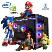 EVOUNIC Gaming PC ARGB Computer Desktop UP i7-11700F 16GB RAM 1TB SSD 1TB HDD RTX 4060 GDRR6 WiFi BT 5.4, ARGB Fan x9, Windows 11, Gaming Computer Tower for Gamer,Streaming