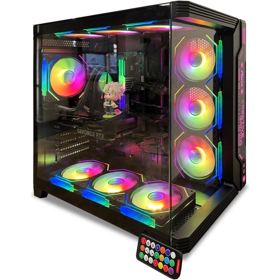 EVOUNIC Gaming PC Computer Desktop Intel i7-11700F up to 4,90GHz 16-Threads NVIDIA RTX 2070 8GB 32GB RAM 1TB NVMe SSD WiFi 6 BT5.4 Windows 11 Pro