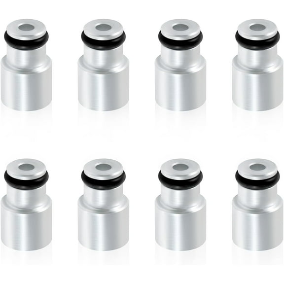 EVRBUL LS3 LS7 LS9 L76 Shorty Fuel Injector Adapter Spacer to LS2 Intake Fuel Rail 8PCS