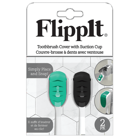 EVRI Flippit Toothbrush Holders, 2 count