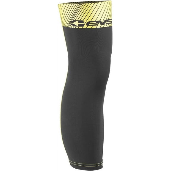 EVS Brace Sleeves, Black/Hi-Viz Yellow, Small