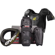 EVS Sports Slam Combo Plus- Option Knee, Option Elbow, R2, Bantam Black, Mini