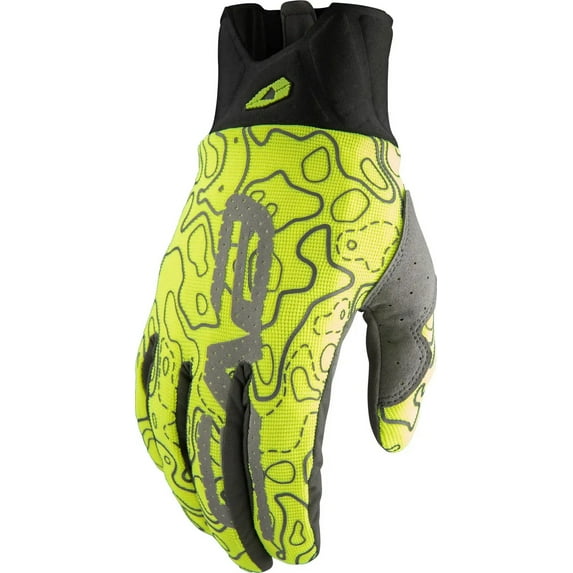 EVS Yeti Mens Textile Motorcycle Gloves Hi-Vis LG