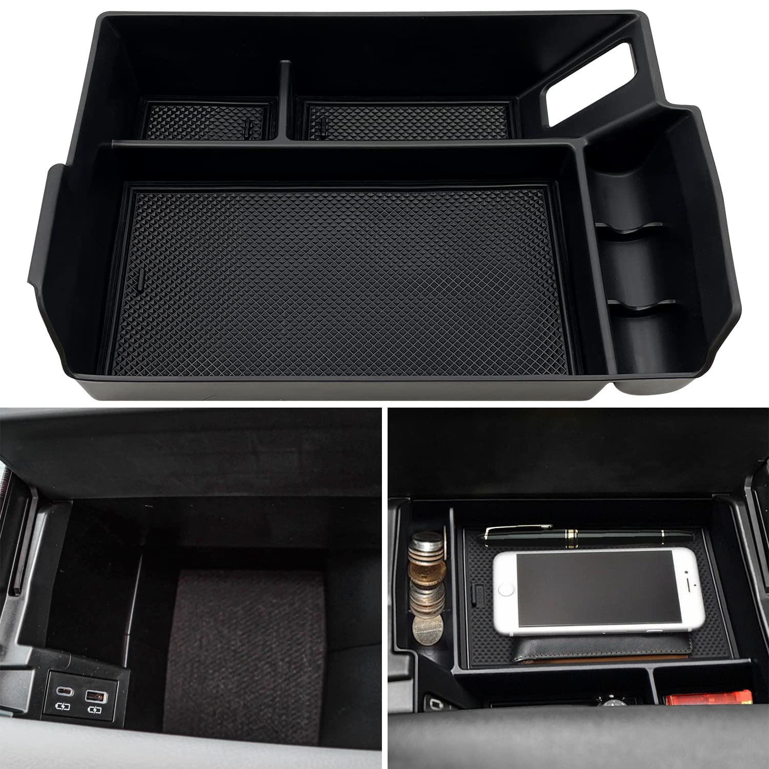 EVTIME Center Console Organizer Compatible with 2021 2022 2023 Toyota