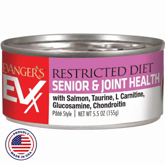 EVX Restricted Diet Senior and Joint Health Canned Cat Food 5.5oz Soft Pt Style