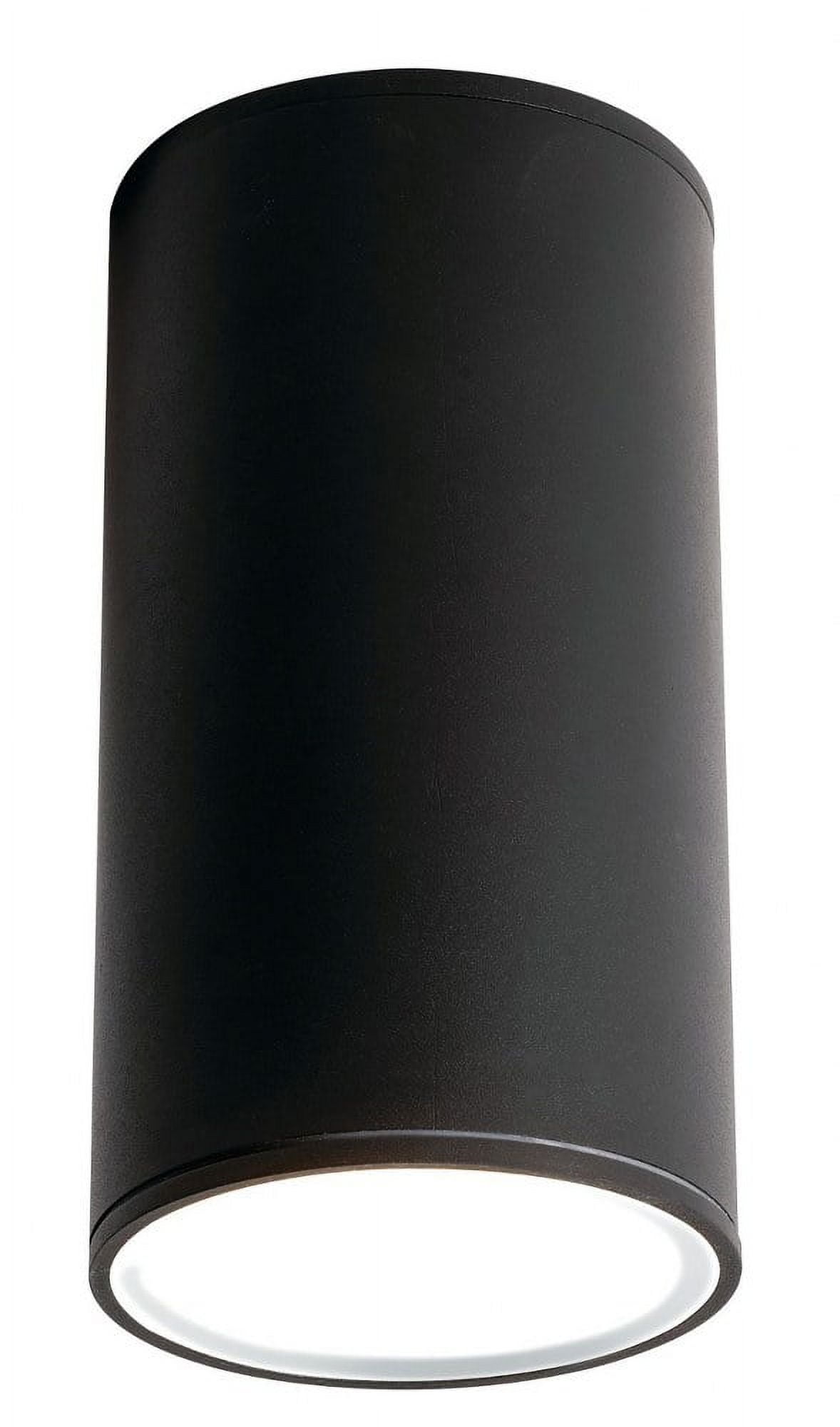 Everly Black Aluminum LED Outdoor Flush Mount Light