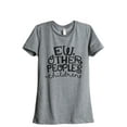 thumbnail image 1 of EW, Other People's Children Women's Fashion Relaxed T-Shirt Tee Heather Gray Small, 1 of 3