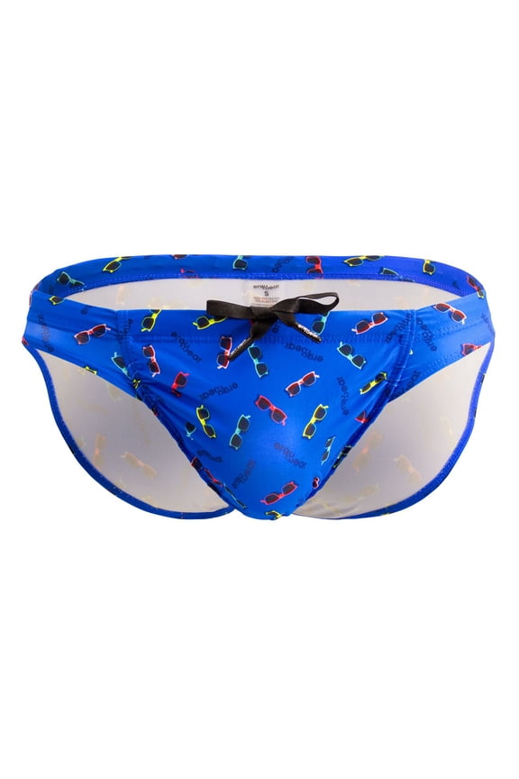 EW1764 FEEL SW Swim Briefs Color Blue-Sunglasses Size XL