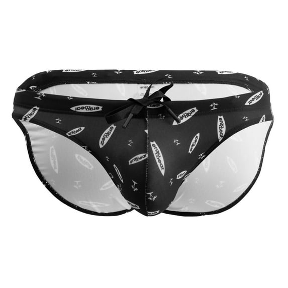 EW1766 X4D SW Swim Briefs Color Black-White Size M