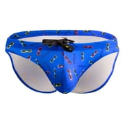 EW1767 X4D SW Swim Briefs Color Blue-Sunglasses Size S