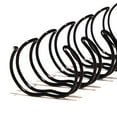 thumbnail image 1 of EW32L0916-BK - Twin Loop Wire Binding Spines for 100 - 120 Sheet Capacity - 9/16 inch x 11in - 3 to 1 Pitch - Black - 100/bx, 1 of 1