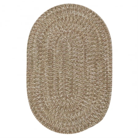 EW49R168X216 Carrington Tweed - Navy & Tan 14x18 Rug, 100% Polypropylene - Oval.