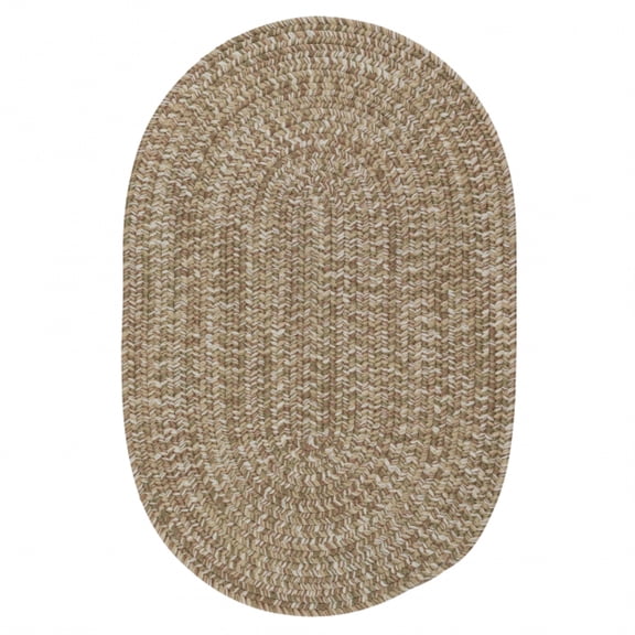 EW49R180X240 Carrington Tweed - Navy & Tan 15x20 Rug, 100% Polypropylene - Oval.