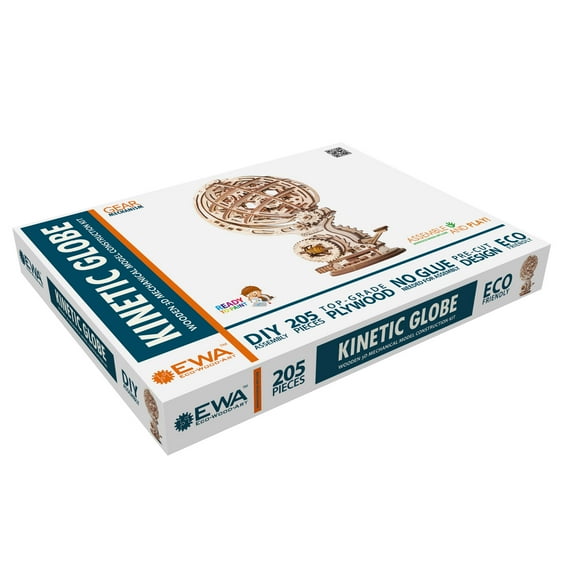 EWA Eco-Wood-Art Kinetic Globe Construction Kit