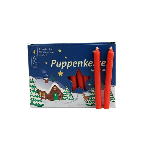 CANDLE- MINI RED 7MM BX40
