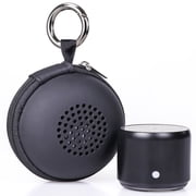 EWA Travel Case Packed, A106 Pro Portable Bluetooth Speaker with Custom Bass Radiator, Brief Design, IP67 Waterproof, Perfect Mini Speaker for Shower, Room, Bike, Car (Black)