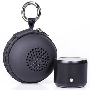 EWA Travel Case Packed, A106 Pro Portable Bluetooth Speaker with Custom Bass Radiator, Brief Design, IP67 Waterproof, Perfect Mini Speaker for Shower, Room, Bike, Car (Black)