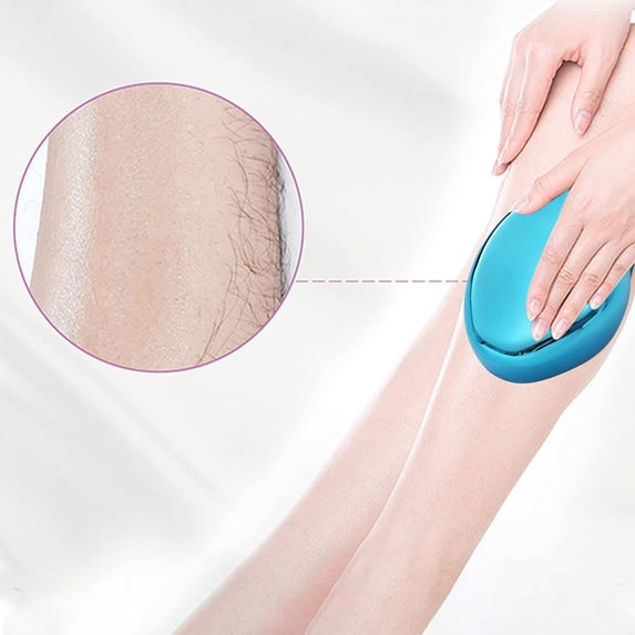 EWASON Reusable Crystal Hair Remover Exfoliation Hair Removal Tool, Hair Eraser For Back Arms Legs Fast & Easy Crystal Hair Eraser For Women And,Blue