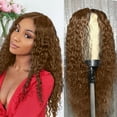 thumbnail image 1 of EWASON Wigs for Women Clearance,Long Roll Curly Hair Middle Score Wig Fashion Natural Wig High Temperature Wire 26.77in Long Wig For Women Daily Life,Coffee, 1 of 7