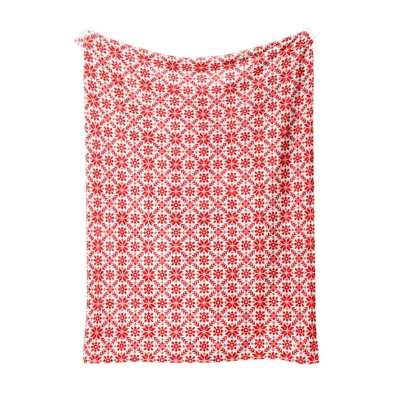 EWASWON 1pc 29.5x39.4in Christmas Flannel Plush Throw Blanket - Cozy, Machine Washable for Home Office Sofa, Holiday Gift