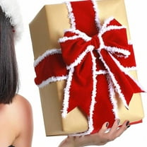 EWASWON 2.5 Inch Wired Red Velvet Ribbon 2M - Christmas Tree Decor, Gift Wrapping & Holiday DIY Bow Craft Ribbon for Xmas Parties