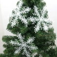 thumbnail image 1 of EWASWON 3 Pack 22cm White Christmas Snowflake Ornaments - Hanging Decor for Christmas Tree, Holiday Party Home Decoration, 1 of 9