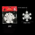 thumbnail image 1 of EWASWON 3 Pack White Snowflake Ornaments, 4 Inch Plastic PVC Christmas Decor, Hanging for Christmas Tree Holiday, 1 of 5