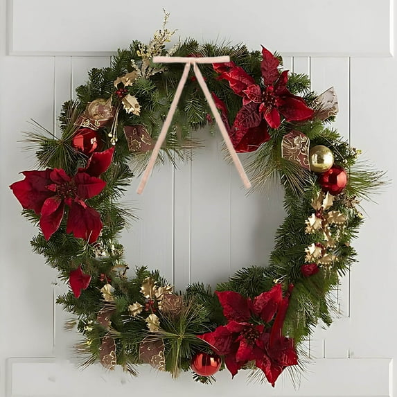 EWASWON 48 Pcs Burgundy Velvet Christmas Bows - Vintage Wreath Bows for Tree, Door & Gifts - Elegant Christmas Decorations Pack