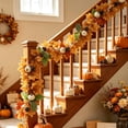 thumbnail image 1 of EWASWON Artificial Fall Maple Leaf Garland 78.7 Inch Hanging Vine Thanksgiving Autumn Decor for Mantel Fireplace Home Wedding Party, 1 of 6