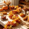 thumbnail image 1 of EWASWON Artificial Fall Maple Leaves Garland 68.9 Inch Hanging Vine for Thanksgiving Mantel Fireplace Home Autumn Decor Multicolor, 1 of 6
