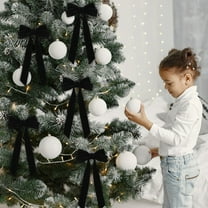 EWASWON Black Velvet Christmas Bow - Reusable Holiday Gift Wrapping Bow for Christmas Tree, Home Decor & Festive Accessories