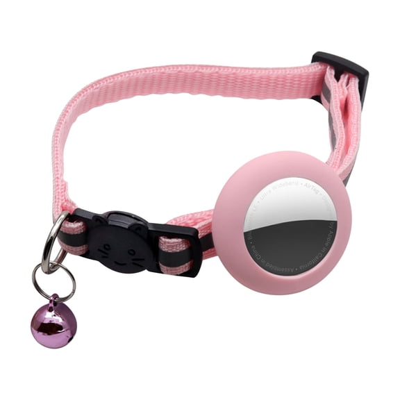 EWASWON Cat Collar with Bell and Breakaway Adjustable Soft Nylon Collars With Tag Sleeve For Puppy