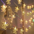 thumbnail image 1 of EWASWON Christmas 20 LED White Star String Lights, 3m Battery Operated Christmas Lights, Indoor Outdoor Party Decoration String Lights, 1 of 6