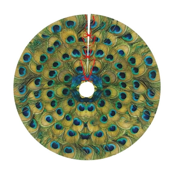 EWASWON Christmas 36 Inch Multi-Color Classic Christmas Tree Skirt - Festive Holiday Decoration, Durable Polyester, Perfect Christmas Gift for Family