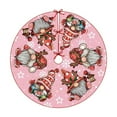 thumbnail image 1 of EWASWON Christmas 36 Inch Pink Christmas Tree Skirt - Premium Polyester with Vintage Santa Design, Holiday Decor for Family Gatherings, Christmas Gift, 1 of 6