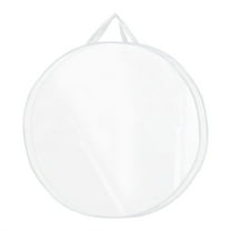 EWASWON Christmas Christmas Wreath Storage Bag, 36x8 Inch White 600D Oxford Cloth with Compartments, Insect-Proof Space-Saving Holiday Organizer