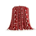 thumbnail image 1 of EWASWON Christmas Deer Snowman Throw Blanket - Red 39x59 Inches Double Thick Polyester, Snowflake Christmas Tree Print for Sofa Bedroom, Festive Holiday Decor, 1 of 7
