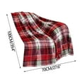 thumbnail image 1 of EWASWON Christmas Flannel Throw Blanket - Reindeer Snowflake Printed, Winter Warm Sofa Decor, Festive Holiday Gift for Home, 1 of 6