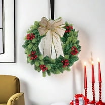 EWASWON Christmas Gold Mesh Bow with Sequins & Piping - 29cm Champagne Holiday Ornament for Tree, Wreath, Gift Box & Window Decor