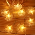 thumbnail image 1 of EWASWON Christmas Star Moon String Lights, 59in 10 LED Yellow, Battery Operated, Waterproof, Indoor Outdoor Fairy Lights for Christmas Holiday Bedroom Decor, 1 of 8
