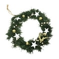 thumbnail image 1 of EWASWON Christmas White Christmas Wreath, 11.8/8 Inch Artificial Winter Wreath for Indoor Outdoor, Front Door Window Fireplace Xmas Decoration, 1 of 6