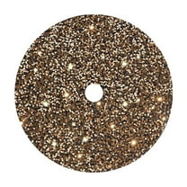 EWASWON Christmas Yellow Sequin Christmas Tree Skirt - 18 Inch (45cm) Glitter Shimmering, Reusable, Easy Install for Small Trees, Holiday Party Decor