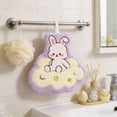 thumbnail image 1 of EWASWON Easter Kitchen Towels, Easter Bunny Hand Towels with Hanging Loop, Soft Absorbent Flannel Holiday Towels for Kitchen Bathroom, Easter Decor Gift Set, Purple, 1 of 6