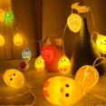 thumbnail image 1 of EWASWON Easter String Lights Outdoor Indoor, 5ft Hatching Chick Easter Egg Lights Battery Operated, 2 Modes Flashing, for Spring Decor Garden Patio Nursery, 1 of 6