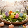 thumbnail image 1 of EWASWON Easter Table Decorations Set 6-Piece, Easter Centerpiece Kit with Eggs, Pampas Grass, Pom Poms & Gold Balls, Bohemian Spring Table Scatter Decor for Easter Party, 1 of 7